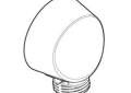 Moen A725WR Circular Drop Elbow for Handheld Showerhead - Wrought Iron