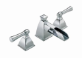 Brizo® 65345LF-PC Vesi® Widespread Lavatory Faucet, Commercial, 1.5 gpm Flow Rate, 1-3/4 in H Spout, 6 to 16 in Center, Polished Chrome, 2 Handles, Pop-Up Drain, Domestic