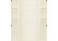 Sterling 72112100-96 42 inch x 72-1/2 inch Ensemble Series Tile Alcove Shower Back Wall - Biscuit