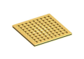 Newport Brass 233-401-04 4" Square Shower Drain - Satin Brass
