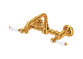 ROHL A1423LPIB-2 Acqui Wall Mount Bridge Bathroom Faucet - Italian Brass