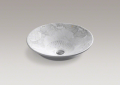 Kohler 14223-SMC-0 Empress Bouquet TM Design on Conical Bell (R) Vessel Bathroom Sink