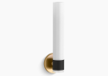Kohler K-32375-SC01-BML Purist(R) One-Light Sconce - Black with Brass Trim