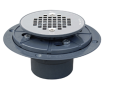 Sioux Chief 821-200A 2 inch ABS Round Shower Pan Drain - Stainless Steel