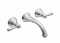 Moen® T6107 Kingsley® Bathroom Faucet, 1.5 gpm Flow Rate, 15 in H Spout, 8 in Center, Polished Chrome, 2 Handles, Function: Traditional