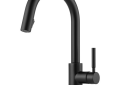 Brizo® 63020LF-BL Solna® Kitchen Faucet, 1.8 gpm Flow Rate, Matte Black, 1 Handles, 1 Faucet Holes, Function: Traditional, Domestic, Commercial