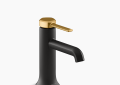 Kohler K-270004-BMB Occasion(TM) Single-Handle Bathroom Sink Faucet, 1.2 GPM - Matte Black with Moderne Brass