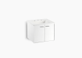 Kohler K-99539-1WA Jute(R) 24" Wall-Hung Bathroom Vanity Cabinet with 2 Doors - Linen White