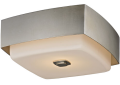 Troy Lighting C5672 Allure 2 Light 13 inch Silver Leaf Flush Mount Ceiling Light, Opal White Glass