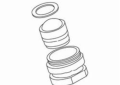 Kohler® 1103464-VU Aerator Kit, For Use With Memoirs® Model K-433/K-452 Centerset Bathroom Sink Faucet, 1.5 gpm, Bright Brass