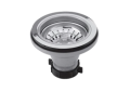 Newport Brass® 122LS/20 Large Post Style Basket Strainer Set With 1 in Extension, Solid Brass, PVD Stainless Steel