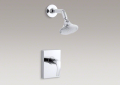 Kohler T18489-4-CP Rite-Temp(R) Pressure-Balancing Shower Faucet