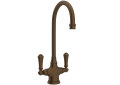 Perrin & Rowe U.4711EB-2 Food Prep Faucet Single Hole, Georgian Era, English Bronze, 2 Handles, 1.8 gpm Flow Rate