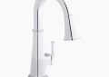 Kohler K-23830-CP Riff(R) Pull-Down Kitchen Sink Faucet with Three-Function Sprayhead - Polished Chrome