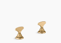 Kohler K-98068-6-2MB Artifacts(R) Widespread Bathroom Sink Faucet Handles - Vibrant Brushed Moderne Brass