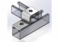 Empire 9061ZFZ Z Support, 2 Holes, 3-3/4 in W, For Use With 1-5/8 x 1 in Strut