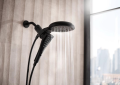 Moen® 220C3BL 220C3 Verso Standard With Handshower Spray Head, 2.5 gpm Max Flow, 8 Sprays, 7 in Head, 1/2 in Connection, Import