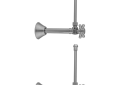 Jaclo® 629-4-62-PCH 629-4-62 Quarter Turn Angle Pattern Toilet Supply Kit, 6 Pieces