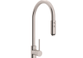 ROHL LS57L-STN-2 Pirellone Side Lever Pulldown High Spout Kitchen Faucet - Satin Nickel