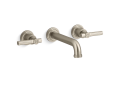 Kallista P21223-LV-BV Central Park West(TM) Wall-Mount Sink Faucet, Lever Handles - Brushed Bronze