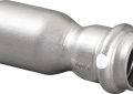 Viega 85162 ProPress 3/4 inch Street Press x 1/2 inch Press Type 304 Stainles Steel Fitting Reducer with FKM Sealing Element