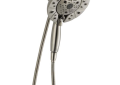 DELTA® 58480-SS-PR-PK In2ition® 2-in-1 Universal Shower With H2Okinetic® Technology and Touch-Clean® Technology, 5-Setting Shower Head, 1.75 gpm Flow Rate, 60 to 82 in L Hose, Lumicoat™ Stainless, Import