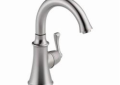 DELTA® 1914-AR-DST Traditional Beverage Faucet, 1.5 gpm Flow Rate, Arctic™ Stainless Steel, 1 Handles, Domestic