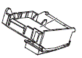Fujitsu 9708823010 Halcyon Display Printed Circuit Board with Holder
