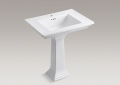 Kohler 2268-1-0 3" Pedestal Lavatory, Stately Design