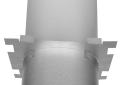 Hart and Cooley 7TLCFRS 7" All Fuel Vent Firestop Radiation Shield / Joist Shield