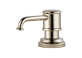 Brizo® RP75675PN Artesso® Traditional Soap/Lotion Dispenser, 15 oz Bottle Capacity, Deck Mount, Import