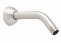 Speakman® S-2500-BN Shower Arm and Flange, 7 in L, Solid Brass Arm, 45 deg, 2.5 gpm, 1/2 in MNPT Inlet and Outlet, 1 in Dia Hole, Import