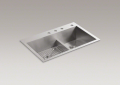 Kohler 3839-4-NA Smart Divide(R) Offset Sink